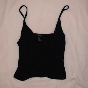 forever 21 cute black cropped tank